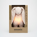 Moonie Moonie 2.0 | Rose - Lapin chantant bio avec lampe