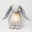Moonie Moonie 2.0 | Silver - Le lapin chantant avec une lampe