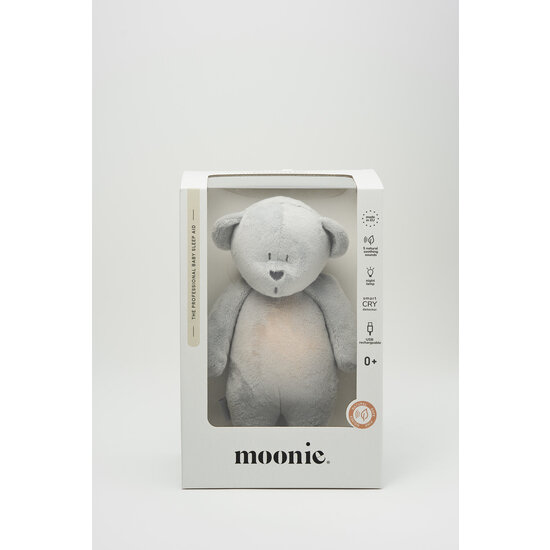 Moonie Moonie 2.0 | Silver - L'ours à colibri avec une lampe