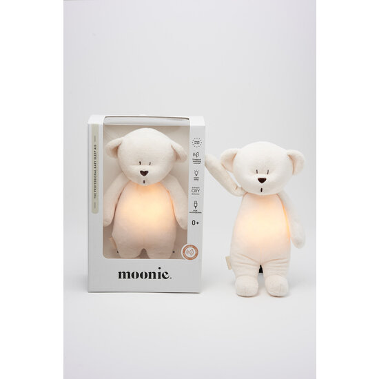 Moonie Moonie 2.0 | Cream - L'ours à colibri avec une lampe
