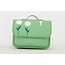 Own Stuff Own Stuff | Sac à dos en cuir avec 2 fermetures magnétiques Marguerite Pastel Green