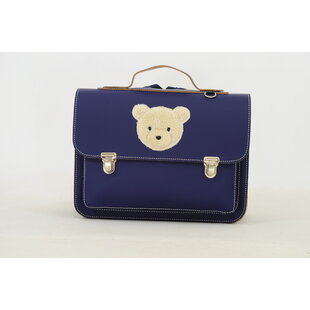 Own Stuff |  cartable maternelle en cuir Teddy Marine