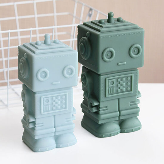 A Little Lovely Company Veilleuse robot bleu A Little Lovely Company