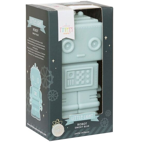 A Little Lovely Company Veilleuse robot bleu A Little Lovely Company