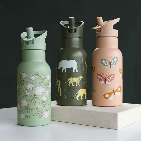 A Little Lovely Company Gourde isotherme Fleurs-sauge - A Little Lovely Company