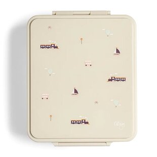 Boîte à lunch avec lunchbox isotherme Vehicles Citron