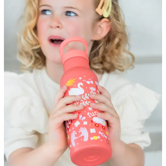 A Little Lovely Company A Lovely Little Company | Bouteille isotherme XL en acier inoxydable Fun