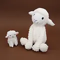 Les déglingos | Les Ptipotos - Peluche mouton Olou maman et son bébé blanc