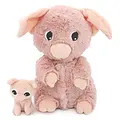 Les déglingos | Les Ptipotos - Peluche Pioupiou poule blanche maman et son bébé