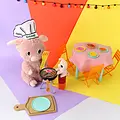 Les déglingos | Les Ptipotos - Peluche Pioupiou poule blanche maman et son bébé