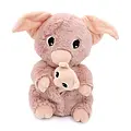 Les déglingos | Les Ptipotos - Peluche Pioupiou poule blanche maman et son bébé