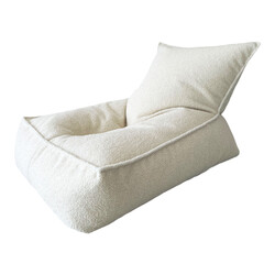 Moje | Pouf Bouclé - Bouclé Crème