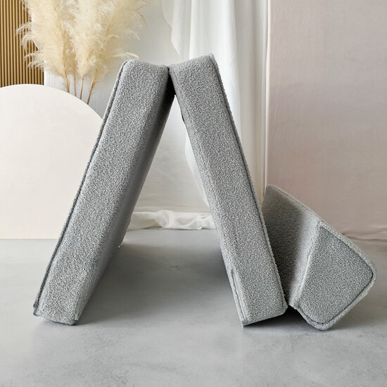 Moje Moje | Bouclé Lounger - Bouclé Gris