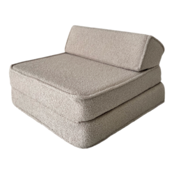 Moje | Bouclé Lounger - Bouclé Beige