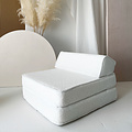 Moje Moje | Bouclé Lounger - Bouclé Blanc