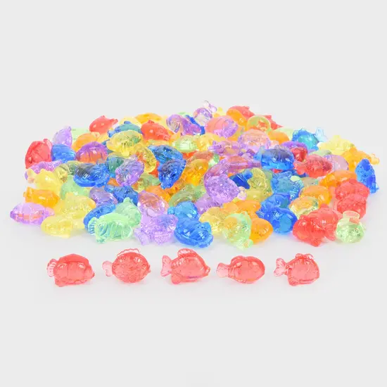 Tickit Tickit | Poisson coloré translucide 120 Pièces