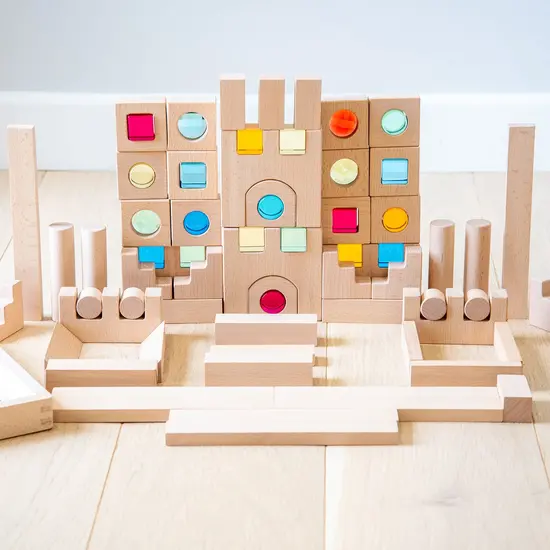 Tickit Tickit | Blocs de construction en bois et bijoux 82 pièces