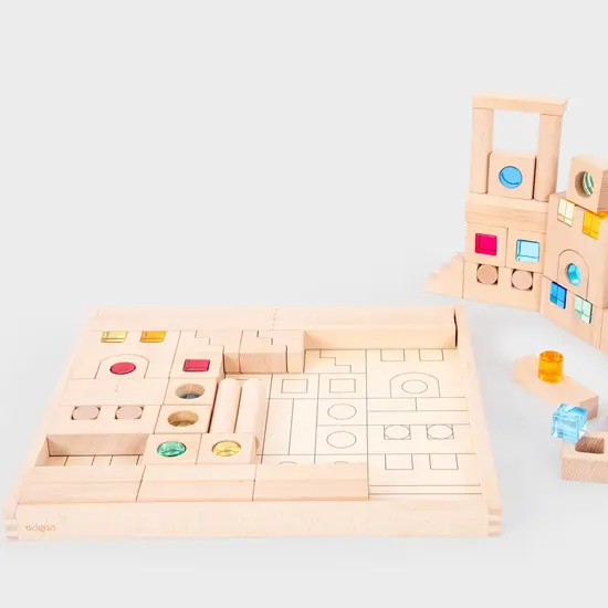 Tickit Tickit | Blocs de construction en bois et bijoux 82 pièces