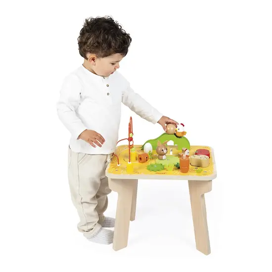 Janod speelgoed Janod | Table d'activités de la ferme en bois