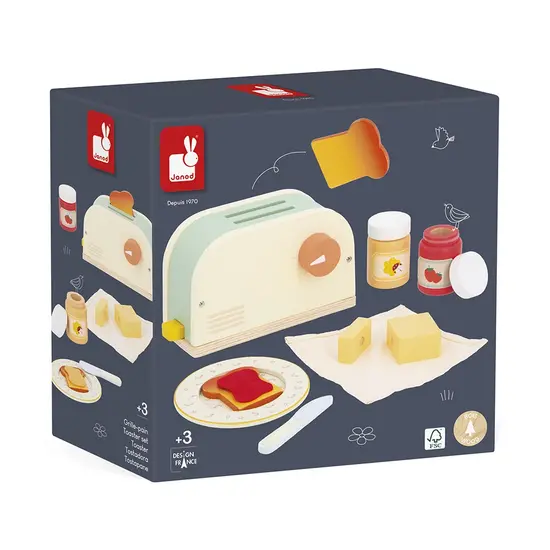 Janod speelgoed Janod | Grille-pain et accessoires Shiny Grandma