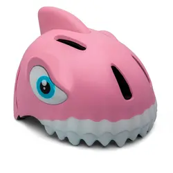 Crazy Safety | Casque de vélo Requin rose