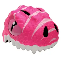 Crazy Safety | Casque de vélo Dino rose