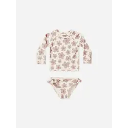 Rylee and Cru | Ensemble Rash Guard Maryn Hibiscus