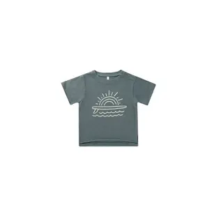 Rylee and Cru | Tee-shirt à bords bruts Indigo