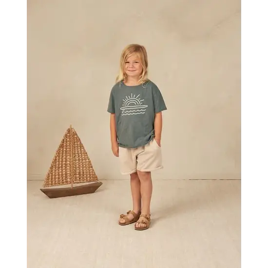 Rylee and Cru Rylee and Cru | Tee-shirt à bords bruts Indigo