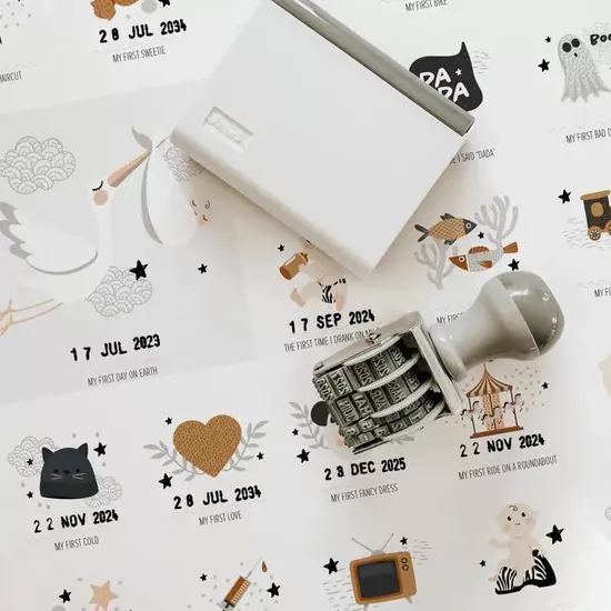 Les Petites Dates Les Petites Dates | Mon premier poster clair maman/papa  Anglais