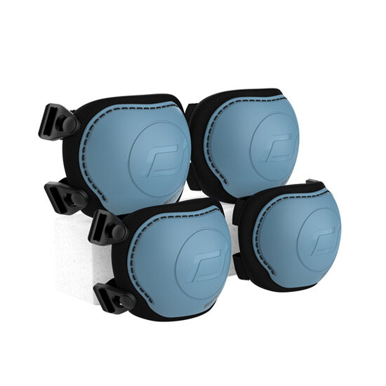 Scoot and Ride Scoot and Ride | Protective Set S Steel Grijs/Blauw