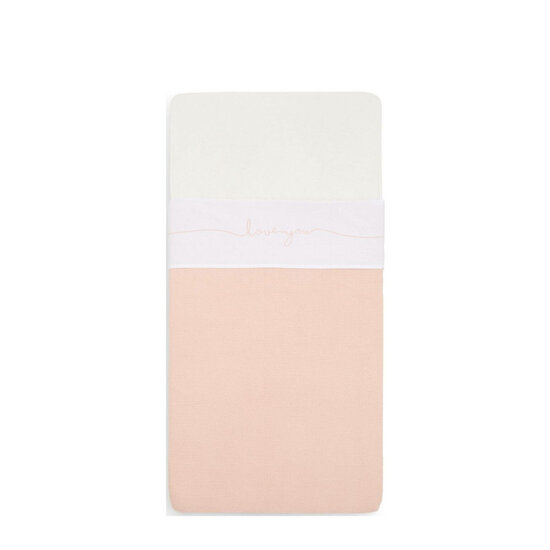 Jollein Jollein drap 75x100cm Love you Pale pink