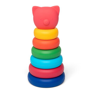 Little L - Tour empilable Cochon - Couleurs vives