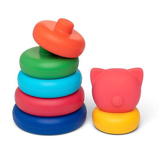 Little L Little L - Tour empilable Cochon - Couleurs vives