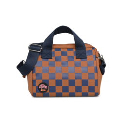 Caramel et Cie Lunch bag Square Ocre/Marine