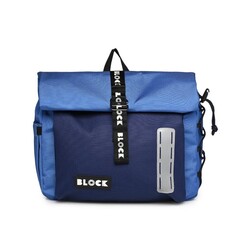 Caramel et Cie Blue Urban Roll Top Bag Block