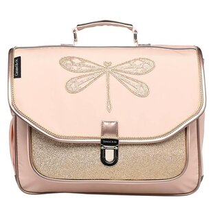 Cartable Moyen Libellule Rose - Caramel et Cie