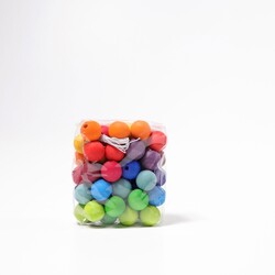 Grimm's 60 perles en bois arc-en-ciel