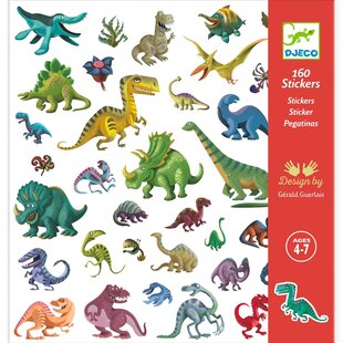 Stickers dinosaures - Djeco - 160 piéces