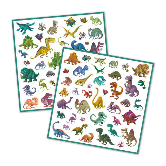 Djeco Stickers dinosaures - Djeco - 160 piéces
