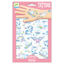 Djeco - tatouages Licornes - paillettes +3 ans