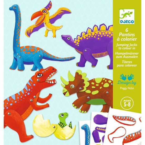Djeco Djeco - bricoler - Pantins - dinosaures 6-11 ans