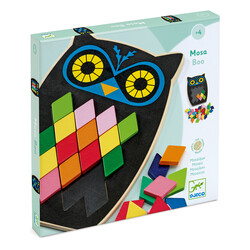 Djeco jeu educatif Mosaïque Mosa Boo hibou +3a