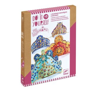 Djeco 4 diadèmes mosaïques à décorer