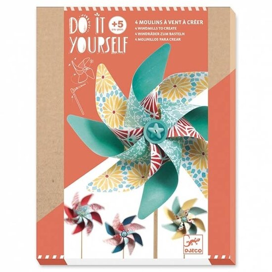 Djeco Djeco 4 moulins à vent à créer