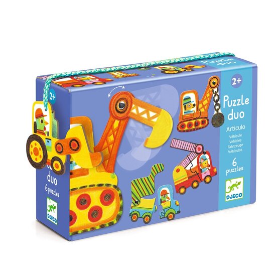 Djeco Djeco Puzzle Duo Articulo Véhicules