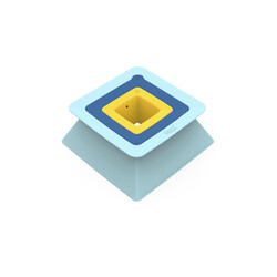 Quut Pira Vintage Blue + Yellow jouet de plage