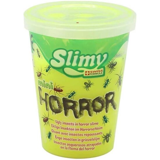 Slimy Slimy  | Mini Original Slimy Horror Cup Jaune 80 g