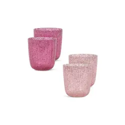 Konges Slojd | Tasse pailletée 4 rose Sparkling Pink Mix