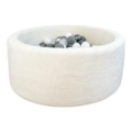 Moje Moje | Piscine à balles Teddy - Blanc 90 x 40 cm + balles